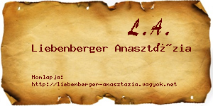 Liebenberger Anasztázia névjegykártya